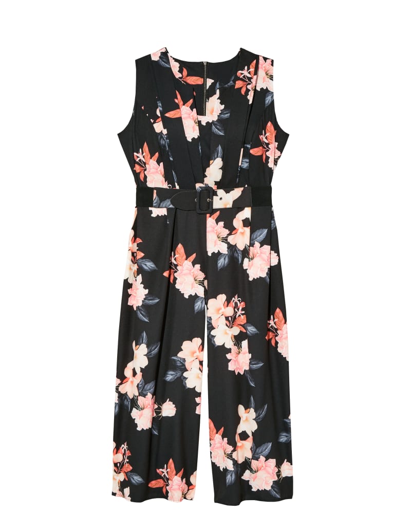 Front of plus size Lyla Belted Jumpsuit by City Chic | Dia&Co | dia_product_style_image_id:131932